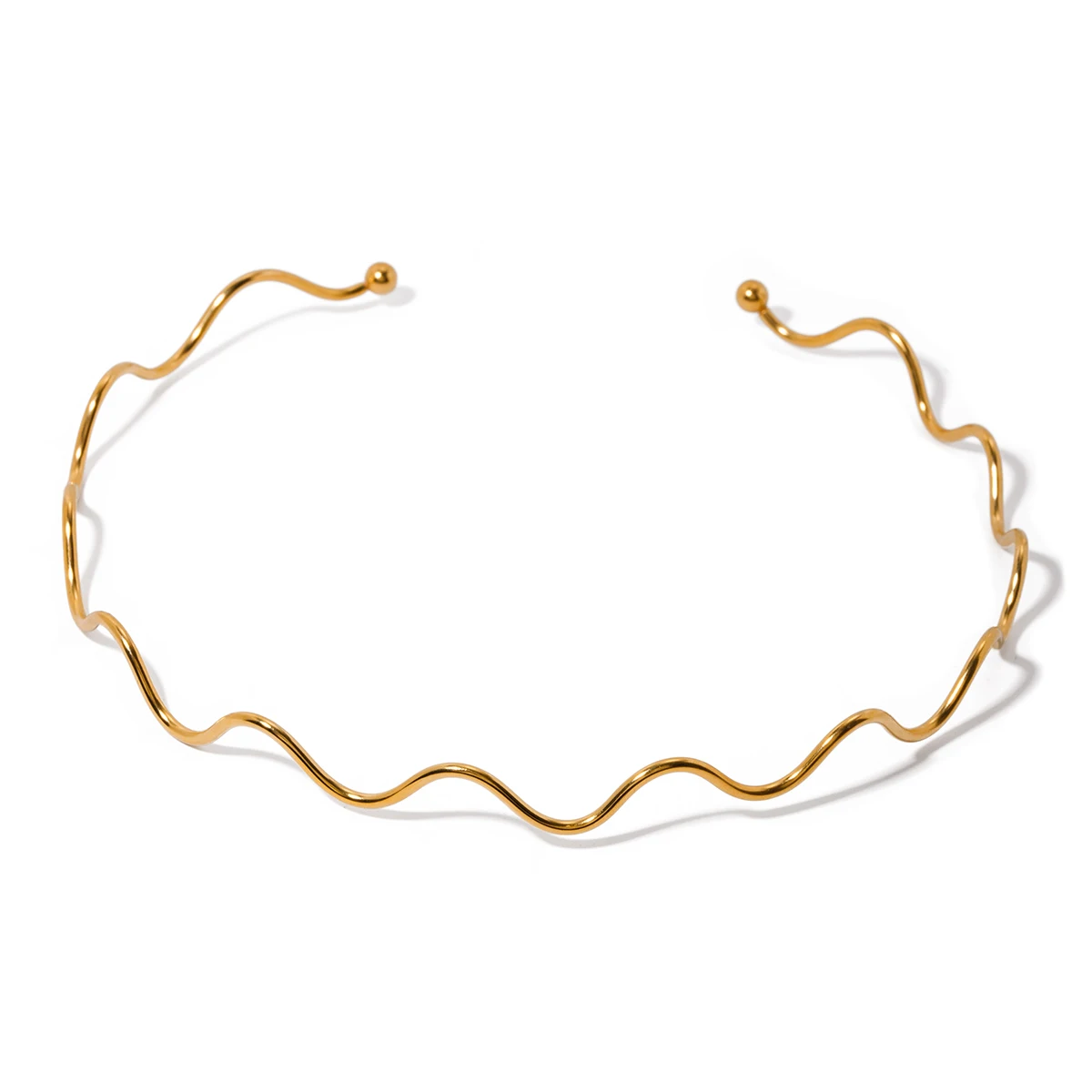J&D Jewelry Waterproof Stainless Steel Necklace Stacking Irregular Collar Wavy Neck Choker for Girls
J&D Jewelry Waterproof Stainless Steel Necklace Stacking Irregular Collar Wavy Neck Choker for Girls