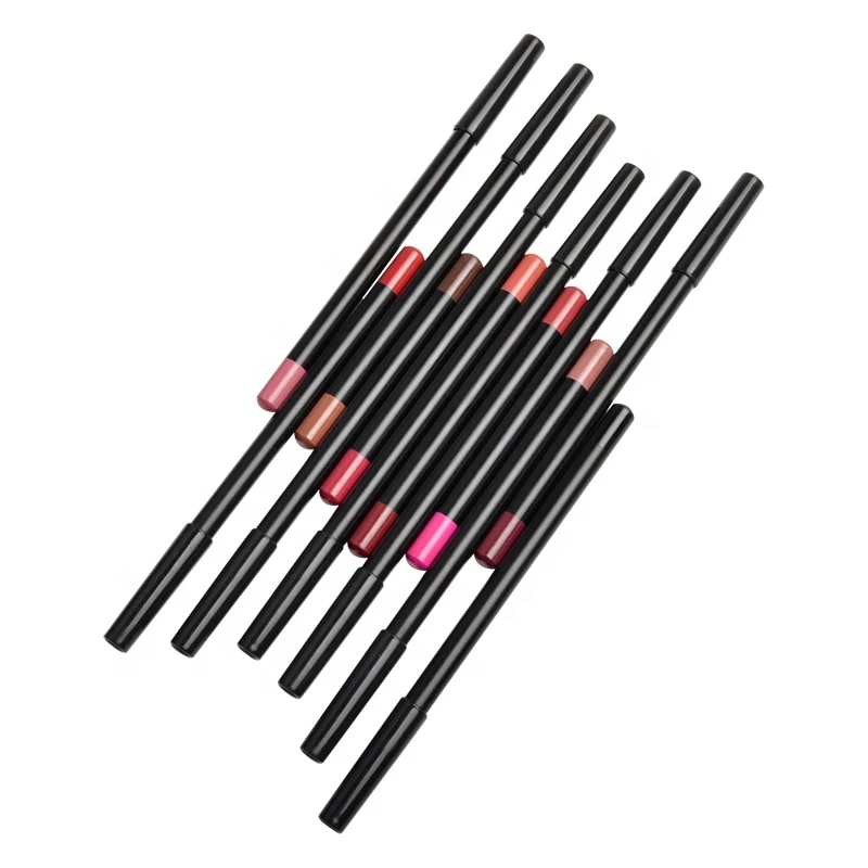 private label high quality brown matte case waterproof lip liner with brush on other end
private label high quality brown matte case waterproof lip liner with brush on other end