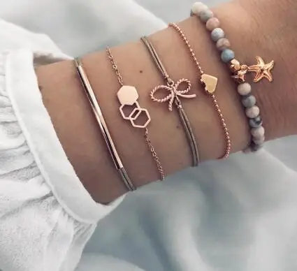 WIIPU Bohemia Colorful Beaded Bracelets Set for Women Bowknot Star Heart Multi-layer Adjustable Pendant Bracelet Jewelry
WIIPU Bohemia Colorful Beaded Bracelets Set for Women Bowknot Star Heart Multi-layer Adjustable Pendant Bracelet Jewelry