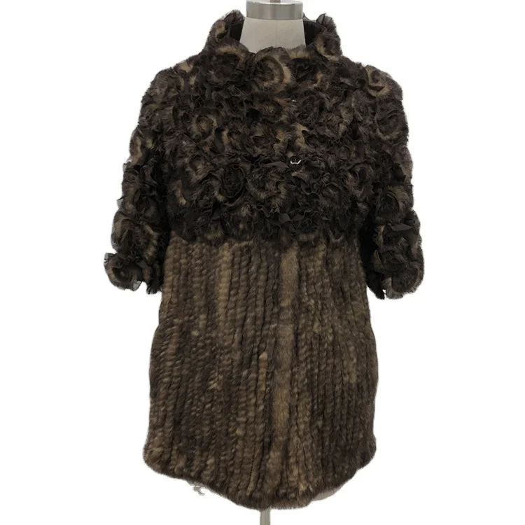 Factory wholesale Winter Lady woman real rabbit fur kitting coat warm winter, Customized color
Factory wholesale Winter Lady woman real rabbit fur kitting coat warm winter, Customized color