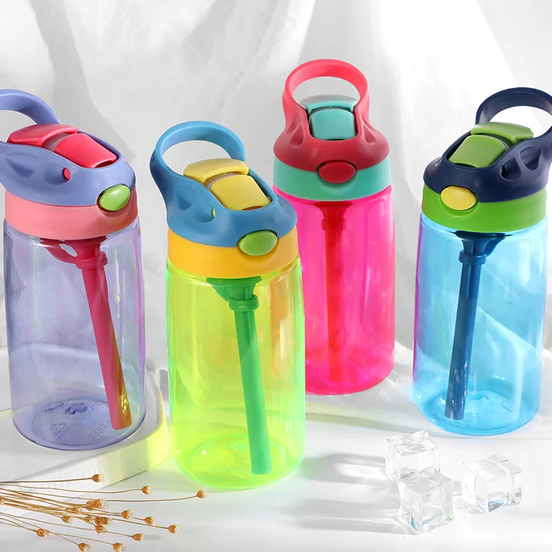Wholesale high quality one-click nozzle straw transparent plastic water bottle for kids children students, Customized color
Wholesale high quality one-click nozzle straw transparent plastic water bottle for kids children students, Customized color