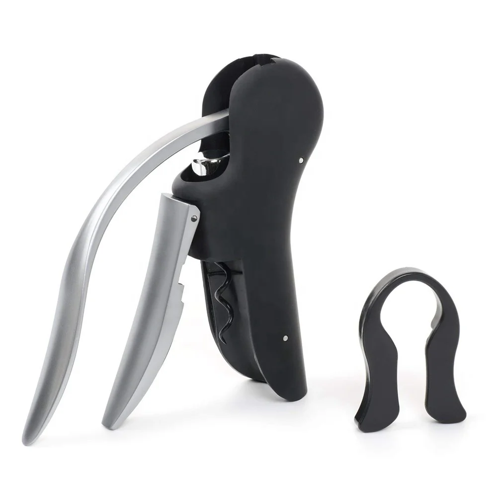 Professional Rabbit Wine Opener Corkscrew With Foil Cutter and a Spare Screw Stainless Steel Wine Opener Set Bar Accessories, Silver
Professional Rabbit Wine Opener Corkscrew With Foil Cutter and a Spare Screw Stainless Steel Wine Opener Set Bar Accessories, Silver