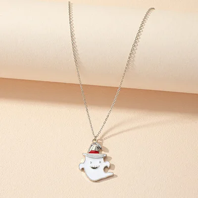 New Design Good Quality Hot Sale Halloween Oil Droplets Glaze Ghost Simple Creative Funny Hip Hop Sweater Chain Jewelry Women 
New Design Good Quality Hot Sale Halloween Oil Droplets Glaze Ghost Simple Creative Funny Hip Hop Sweater Chain Jewelry Women