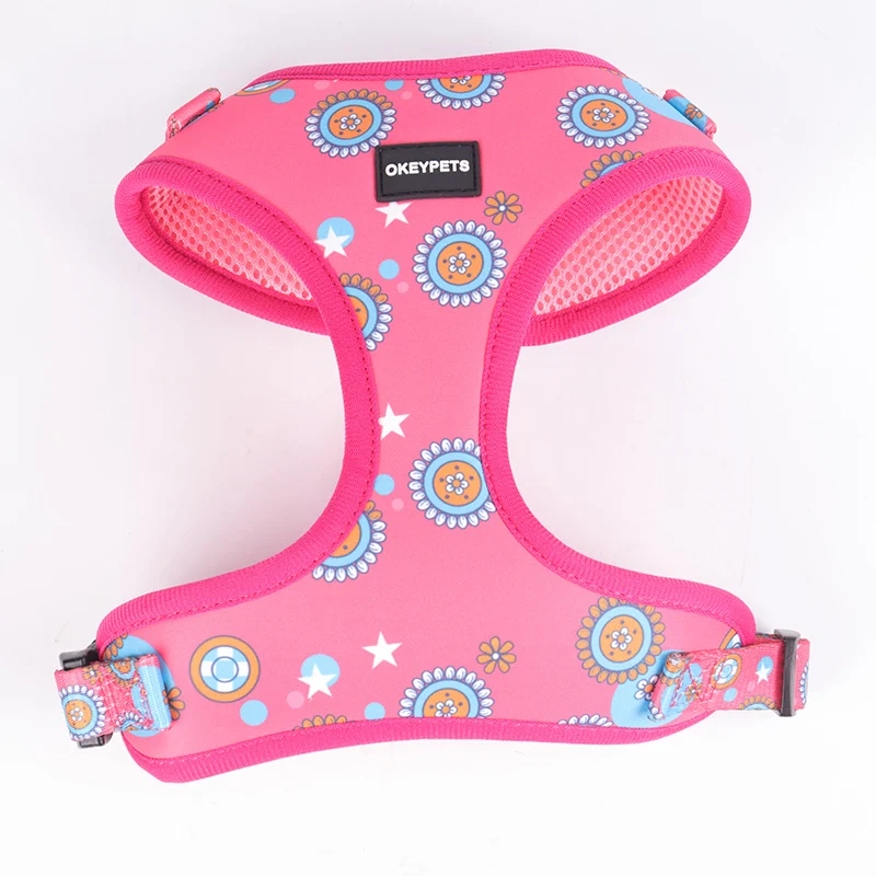 OKEYPETS Summer Pet Product Neoprene Adjustable Oem Pattern Logo Soft Dog Accessories Sublimation No-Pull Pet Safe Vest Harness, Custom
OKEYPETS Summer Pet Product Neoprene Adjustable Oem Pattern Logo Soft Dog Accessories Sublimation No-Pull Pet Safe Vest Harness, Custom