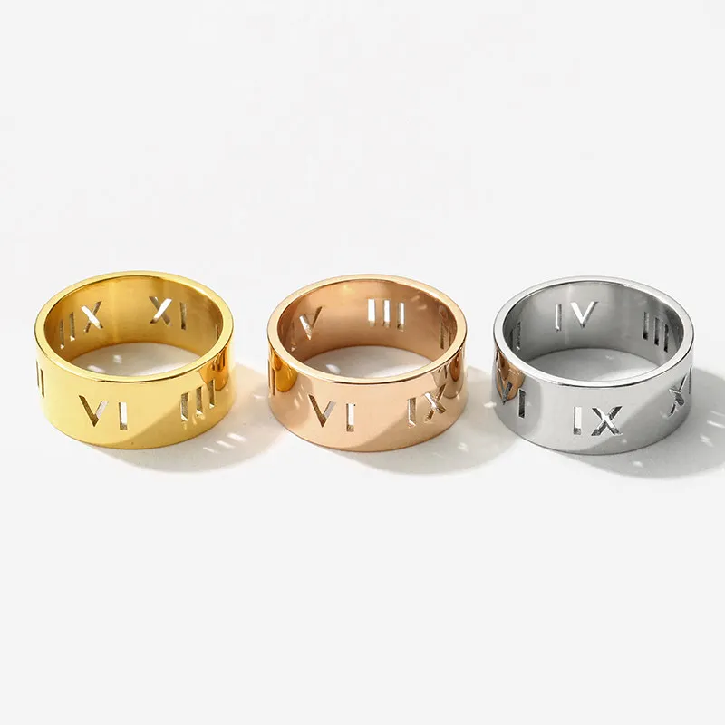 Fanze AJ0266 Manufacturer Gold Plated Hollow Roman Numeral Ring For Women And Men, Customized color
Fanze AJ0266 Manufacturer Gold Plated Hollow Roman Numeral Ring For Women And Men, Customized color