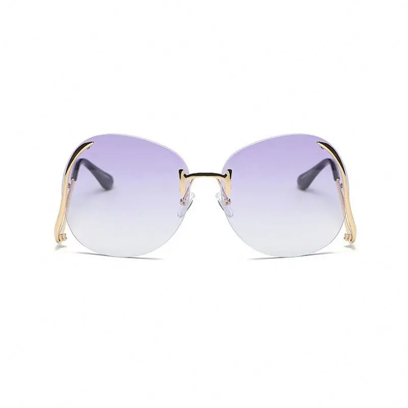 Wholesale Custom Trendy Newest Fashion Women Oversized Shades Rimless Metal Frame Shades Sunglasses Sun Glasses For Ladies
Wholesale Custom Trendy Newest Fashion Women Oversized Shades Rimless Metal Frame Shades Sunglasses Sun Glasses For Ladies