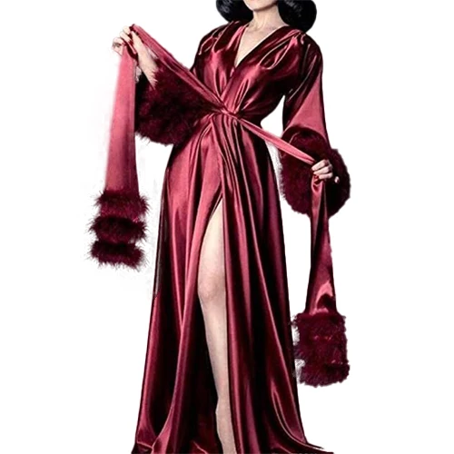 2021 New Style High-end Fox Fur Underwear Bathrobe Evening Dress Ladies Pajamas Robes for Women, 3 colors
2021 New Style High-end Fox Fur Underwear Bathrobe Evening Dress Ladies Pajamas Robes for Women, 3 colors