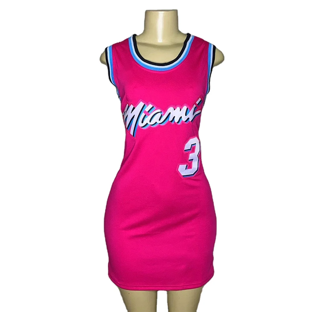 Wholesale Sexy heat miami basketball ladies women girls knitted jerseys dresses, Available for all colors
Wholesale Sexy heat miami basketball ladies women girls knitted jerseys dresses, Available for all colors