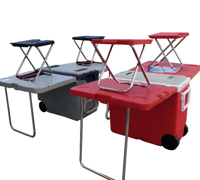 Hot-sale Outdoor 28L portable camping cooler box set foldable function with table and stool and wheel
Hot-sale Outdoor 28L portable camping cooler box set foldable function with table and stool and wheel