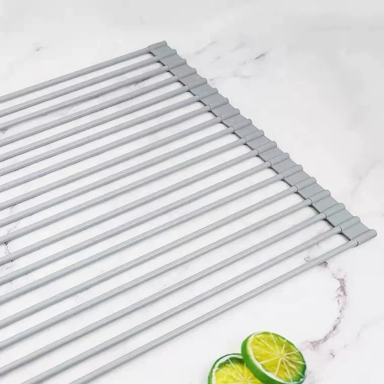 Large Roll Up Dish Racks Multipurpose Foldable Stainless Steel Over Sink Kitchen Drainer Rack, Grey/black/customized
Large Roll Up Dish Racks Multipurpose Foldable Stainless Steel Over Sink Kitchen Drainer Rack, Grey/black/customized