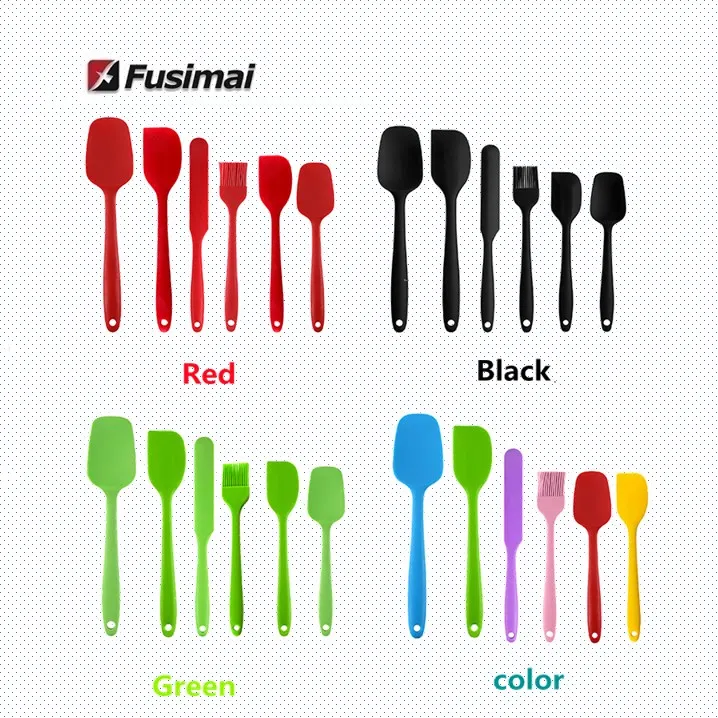 Fusimai Rubber Spoon Heat-resistant Integrated Design Seamless Non-stick Baking Mixing Tool Spatula Set 
Fusimai Rubber Spoon Heat-resistant Integrated Design Seamless Non-stick Baking Mixing Tool Spatula Set