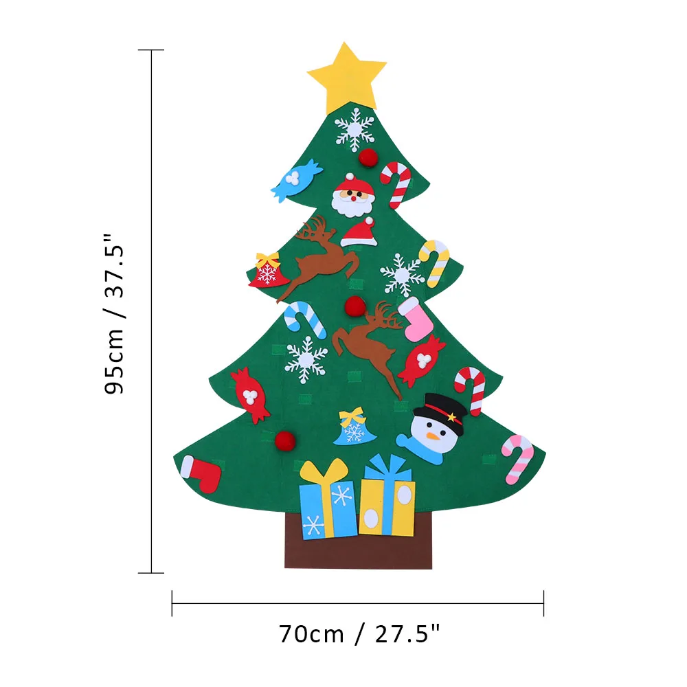 diy new year gifts felt christmas tree kids toys