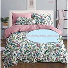 Hot selling luxury microfiber printed super king bedsheets and duvet covers set