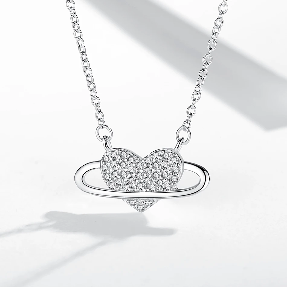 Luxury 925 sterling silver Heart Shape Necklace With Cubic Zircon Women Necklace Jewelry Universe Pendant Necklace
Luxury 925 sterling silver Heart Shape Necklace With Cubic Zircon Women Necklace Jewelry Universe Pendant Necklace