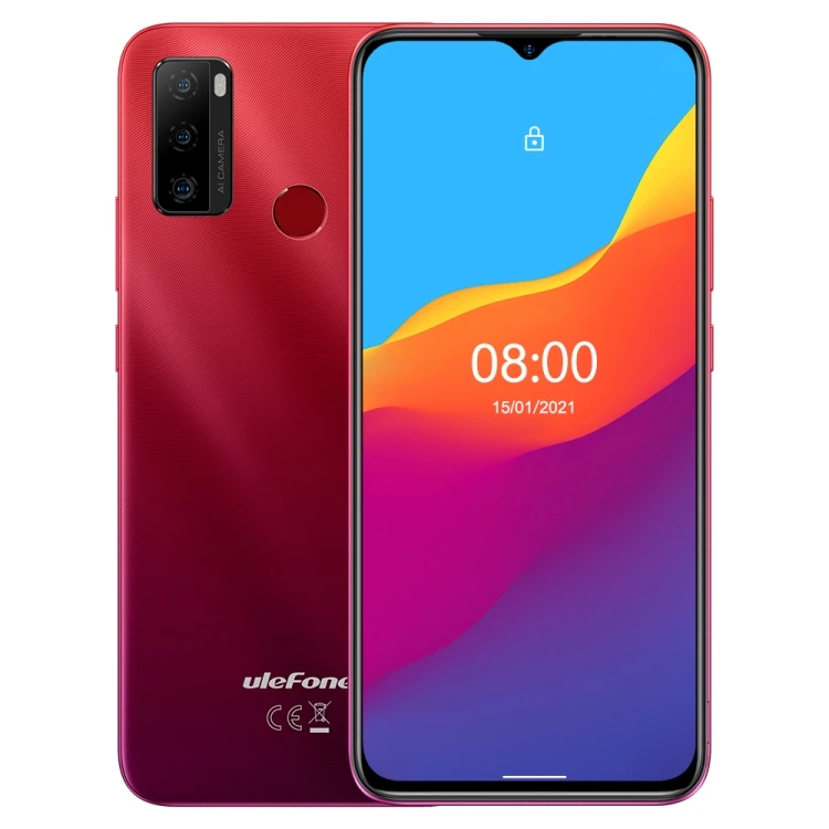 

New Arrival Dropshiping Red Ulefone Note 10 2GB+32GB Face ID Fingerprint Identification 6.52 inch Android 11