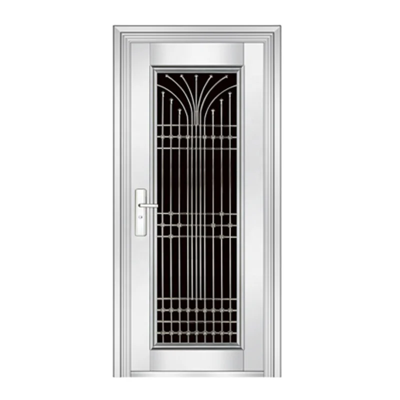 BOWDEU DOORS stainless steel doors with glass anti-theft exterior main entrance front entry security customized factory hot sale