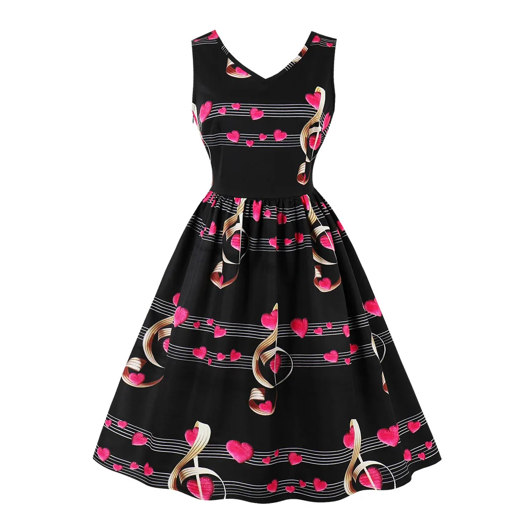 Women Summer Dress 3D Patterns Print Womens Clothing Robe Retro Swing Casual Vintage Dresses
Women Summer Dress 3D Patterns Print Womens Clothing Robe Retro Swing Casual Vintage Dresses