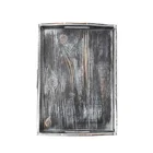 Farmhouse decor breakfast serving tray set distressed wooden tray for decoration