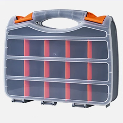 Plastic portable double-sided transparent screw parts organizer component box separating tool compartment box
Plastic portable double-sided transparent screw parts organizer component box separating tool compartment box
