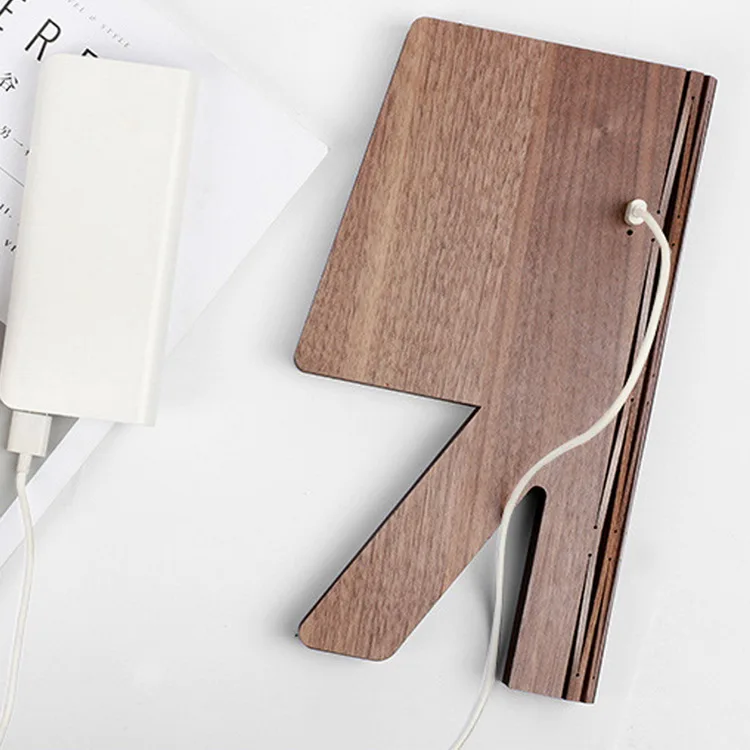 Reading Book Lamp Wooden Decorative 3d LED Night Light For Hotel Room