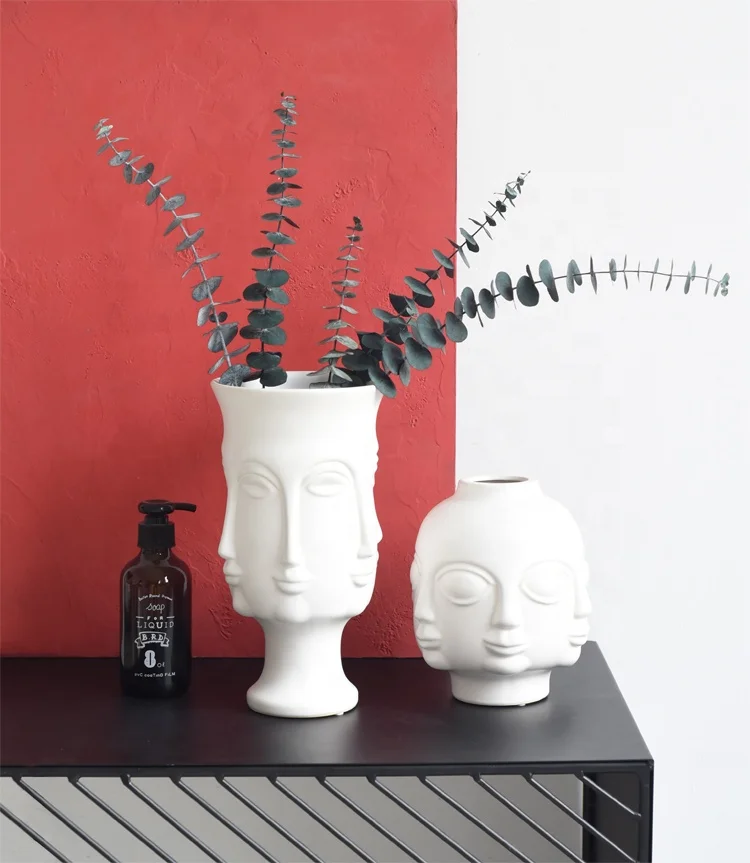 ceramic Face Flower Pot Factory Supply White and black Ceramic Art Vase Human Face Flower pot, As picture
ceramic Face Flower Pot Factory Supply White and black Ceramic Art Vase Human Face Flower pot, As picture
