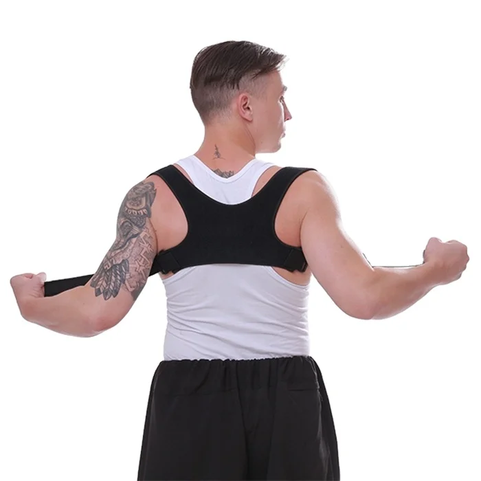 Adjustable Back corrector posture shoulder support correction upper posture corrector, Black
Adjustable Back corrector posture shoulder support correction upper posture corrector, Black