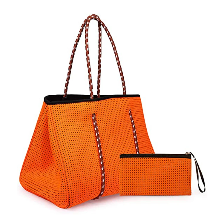 New unisex men women sport gym bag orange color neoprene handbag for women 
New unisex men women sport gym bag orange color neoprene handbag for women