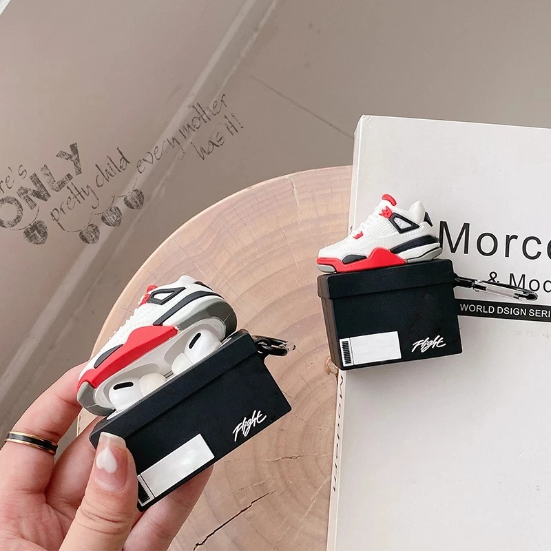 Creative Sneaker Shoes Box Earphone Cover Case For Apple Airpods 1 2 3 Silicone Earphone Case For Airpods Pro 3 Silicone 3D Case
Creative Sneaker Shoes Box Earphone Cover Case For Apple Airpods 1 2 3 Silicone Earphone Case For Airpods Pro 3 Silicone 3D Case