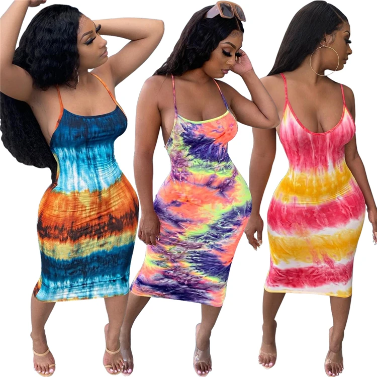 2022 Summer Casual Printed Slip Dress Spaghetti Strap Backless Tie Dye Sexy Women Midi Dresses
2022 Summer Casual Printed Slip Dress Spaghetti Strap Backless Tie Dye Sexy Women Midi Dresses