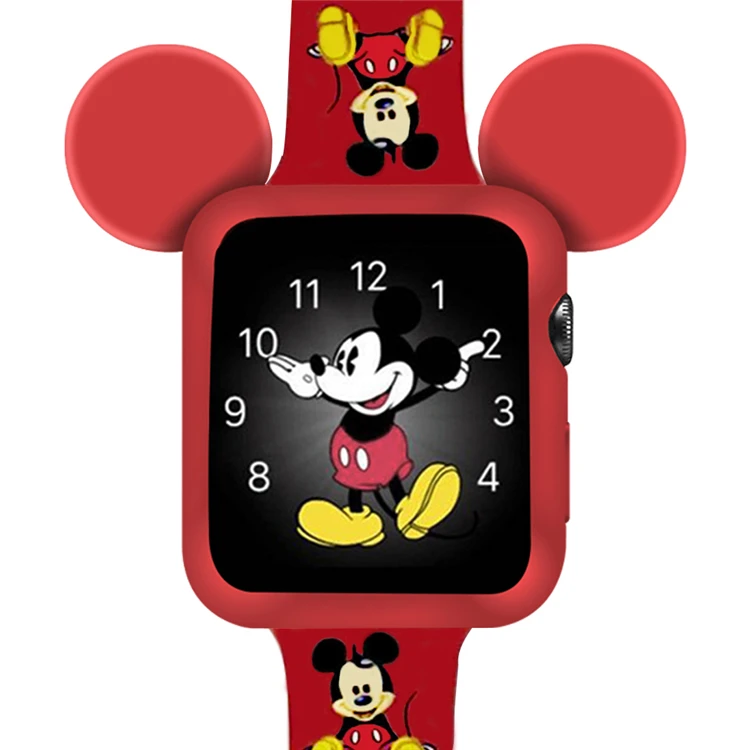 Newest One Set Mickey Cartoon Strap With Watch Case For Apple Watch Silicon Band 42/44mm For Apple Watch Cartoon Protector Cover, As color chart
Newest One Set Mickey Cartoon Strap With Watch Case For Apple Watch Silicon Band 42/44mm For Apple Watch Cartoon Protector Cover, As color chart