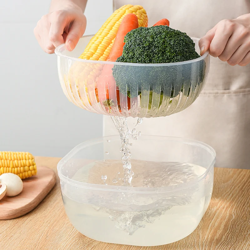 JIUYUE Custom Plastic Drain Basket with Cover Double Layer Storage Basket for Fruit and Vegetable
JIUYUE Custom Plastic Drain Basket with Cover Double Layer Storage Basket for Fruit and Vegetable