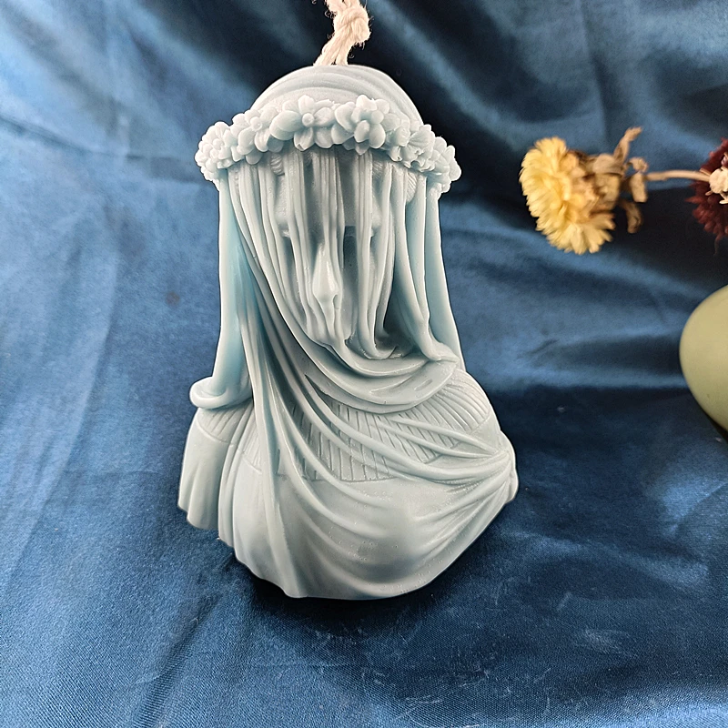 B-3519 Veiled Lady Woman Candle Silicone Mold artistic female Body shape candle Moulds For Art Decor Female Bride Antique, Stocked / cusomized
B-3519 Veiled Lady Woman Candle Silicone Mold artistic female Body shape candle Moulds For Art Decor Female Bride Antique, Stocked / cusomized
