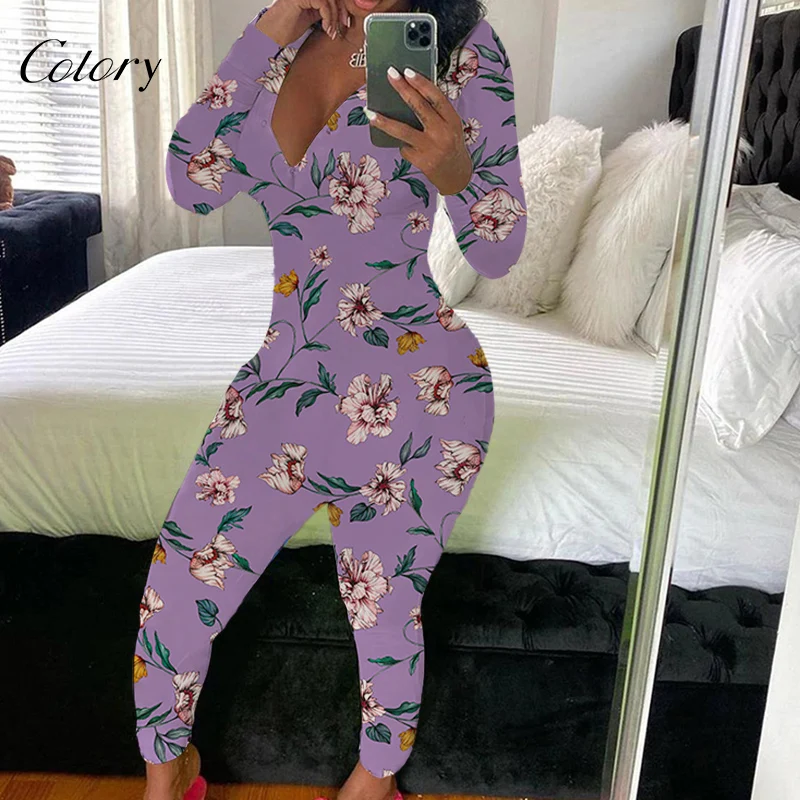 Colory Fashion Design Womens Custom Jumpsuit Long Pajama With Butt Flap, Picture shows
Colory Fashion Design Womens Custom Jumpsuit Long Pajama With Butt Flap, Picture shows