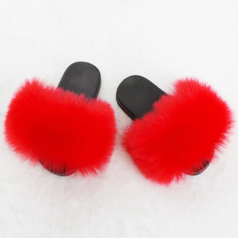 Economical Kids Faux Fox Fur Slipper Women China Cheap Slides Indoor Room Sandals, Mix color or single color
Economical Kids Faux Fox Fur Slipper Women China Cheap Slides Indoor Room Sandals, Mix color or single color