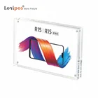 Magnetic Acrylic Block Block Frame Desk Sign Holder Photo Frame Price Tag Display Desk Menu Name Card Label Holder Stand