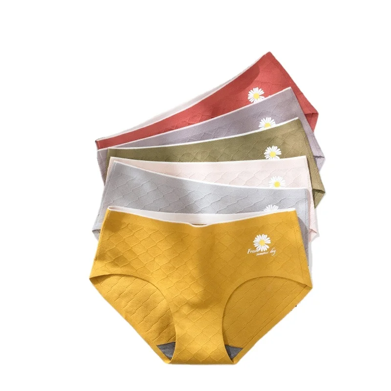 Wholesale Seamless Low Waist Small Daisy Panties 100% Cotton Briefs Women's Underwear Breathable Pure Cotton
Wholesale Seamless Low Waist Small Daisy Panties 100% Cotton Briefs Women's Underwear Breathable Pure Cotton