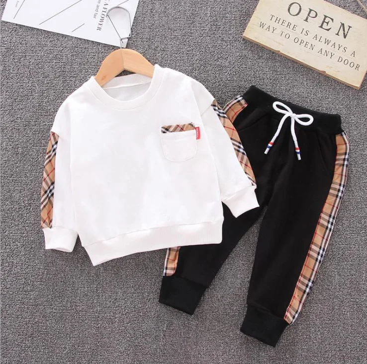 2020 New Korean Casual Spring And Autumn Plaid Hoodies Tops and Trousers Kids Clothing Sets, As picture or customized
2020 New Korean Casual Spring And Autumn Plaid Hoodies Tops and Trousers Kids Clothing Sets, As picture or customized