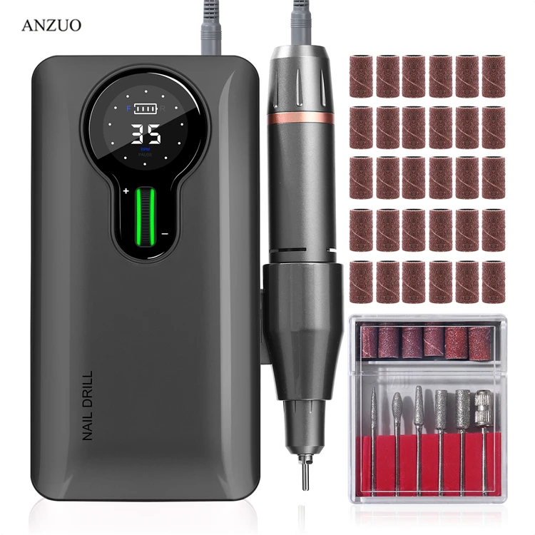 35000PRM Electric Manicure Drill Machine Portable Rechargeable Nail Art Salon Equipment for Gel Nail Polish Nail Drill Machine
35000PRM Electric Manicure Drill Machine Portable Rechargeable Nail Art Salon Equipment for Gel Nail Polish Nail Drill Machine