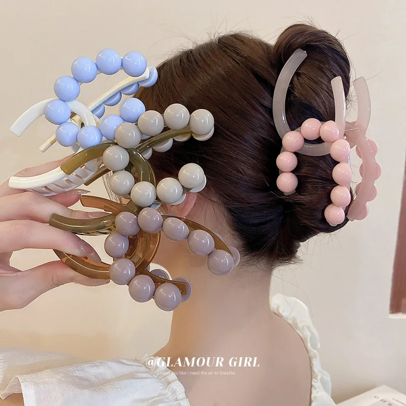 Acrylic Hair Clip Cute Colorful Candy Bead Geometrical Hair Claw Back Of The Head Headwear Girls Hair Accessories
Acrylic Hair Clip Cute Colorful Candy Bead Geometrical Hair Claw Back Of The Head Headwear Girls Hair Accessories