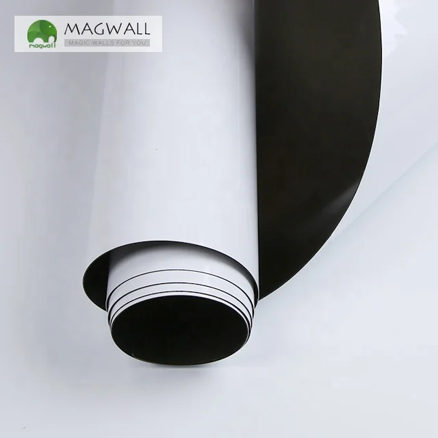 Magwall PP film weiche magnetische aufkleber schreibtafel doppel-schicht dekorative wand kühlschrank magnet für whiteboard