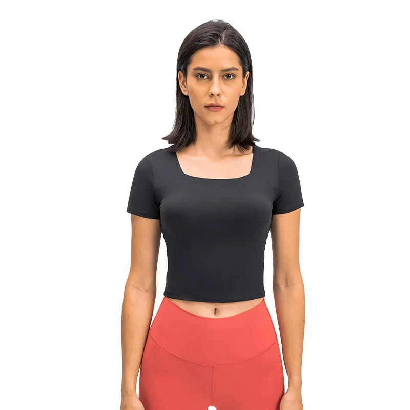 High quality t shirts cotton cheap blank plain t-shirts t shirt with your design LOGO active yoga clothes yoga wear short tee
High quality t shirts cotton cheap blank plain t-shirts t shirt with your design LOGO active yoga clothes yoga wear short tee