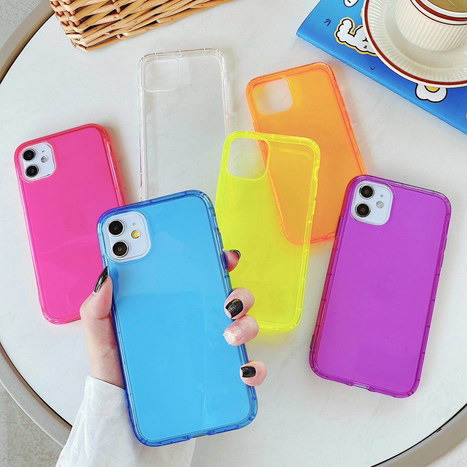 Fashion Simple Neon Fluorescent Color mobile Phone bags and Cases Back Cover For iphone 11 12 13 Pro XR X XS Max Soft Case
Fashion Simple Neon Fluorescent Color mobile Phone bags and Cases Back Cover For iphone 11 12 13 Pro XR X XS Max Soft Case