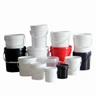 1L ~ 50L Food Grade containers plastic buckets with handle and lid