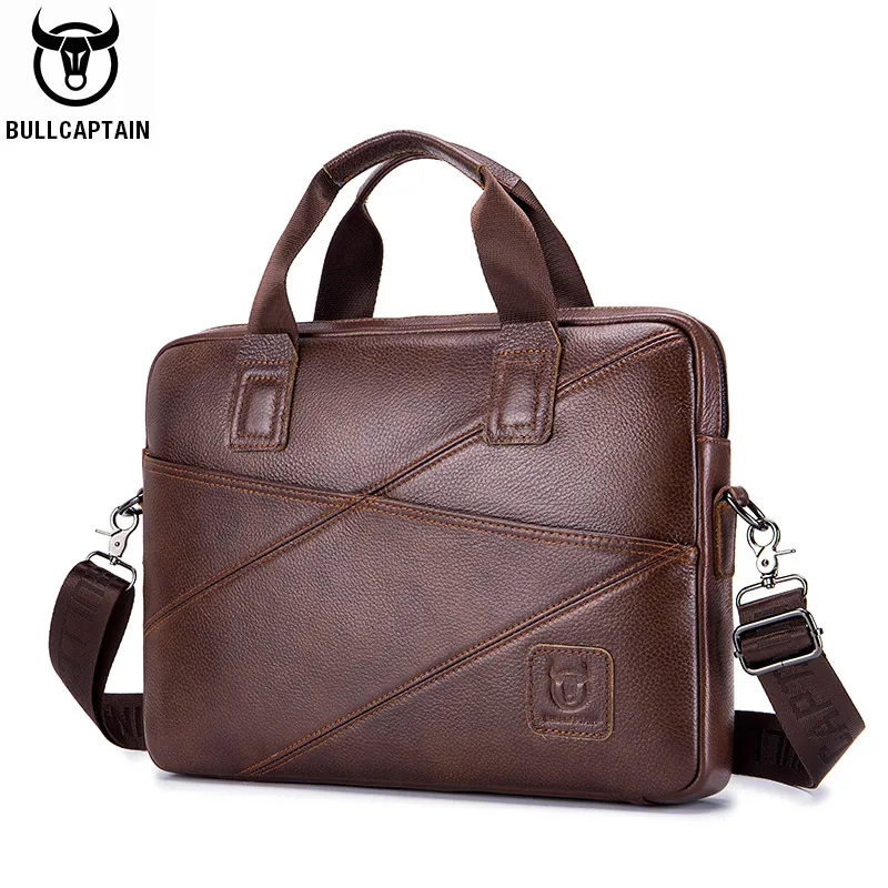 BULLCAPTAIN 15-inch retro handmade leather messenger bag laptop briefcase computer briefcase men dark brown and black
BULLCAPTAIN 15-inch retro handmade leather messenger bag laptop briefcase computer briefcase men dark brown and black