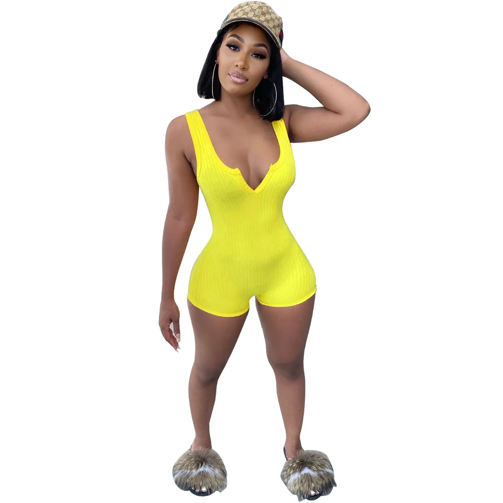 v-neck vest short rompers Bodycon Sportswear Women Overalls Solid Casual Street Style One Piece Romper, Picture
v-neck vest short rompers Bodycon Sportswear Women Overalls Solid Casual Street Style One Piece Romper, Picture