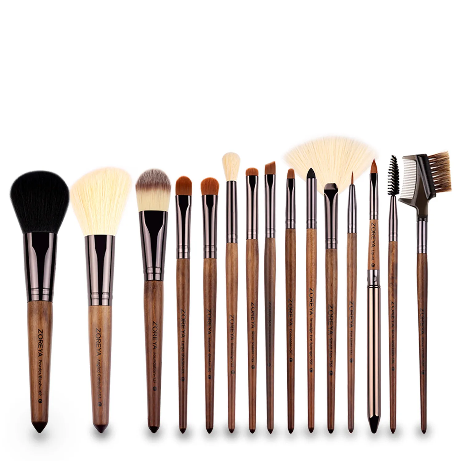 15 pcs/set Makeup Brush Tool Set Synthetic Fiber Brown Wood Handle Makeup Brush Set with Folded Storage Bag
15 pcs/set Makeup Brush Tool Set Synthetic Fiber Brown Wood Handle Makeup Brush Set with Folded Storage Bag