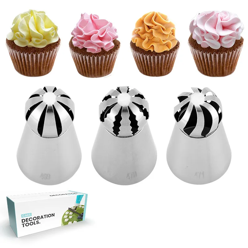 304 stainless steel Russian torch spherical decorating nozzle baking tool cake piping bag set, As picture
304 stainless steel Russian torch spherical decorating nozzle baking tool cake piping bag set, As picture