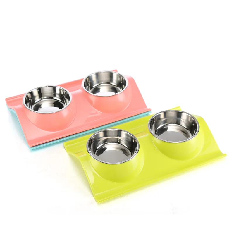 Double Dog Cat Bowls Premium Stainless Steel Pet Bowls No-Spill Resin Station, Food Water Feeder Cats Small Dogs, Blue,green,pink
Double Dog Cat Bowls Premium Stainless Steel Pet Bowls No-Spill Resin Station, Food Water Feeder Cats Small Dogs, Blue,green,pink