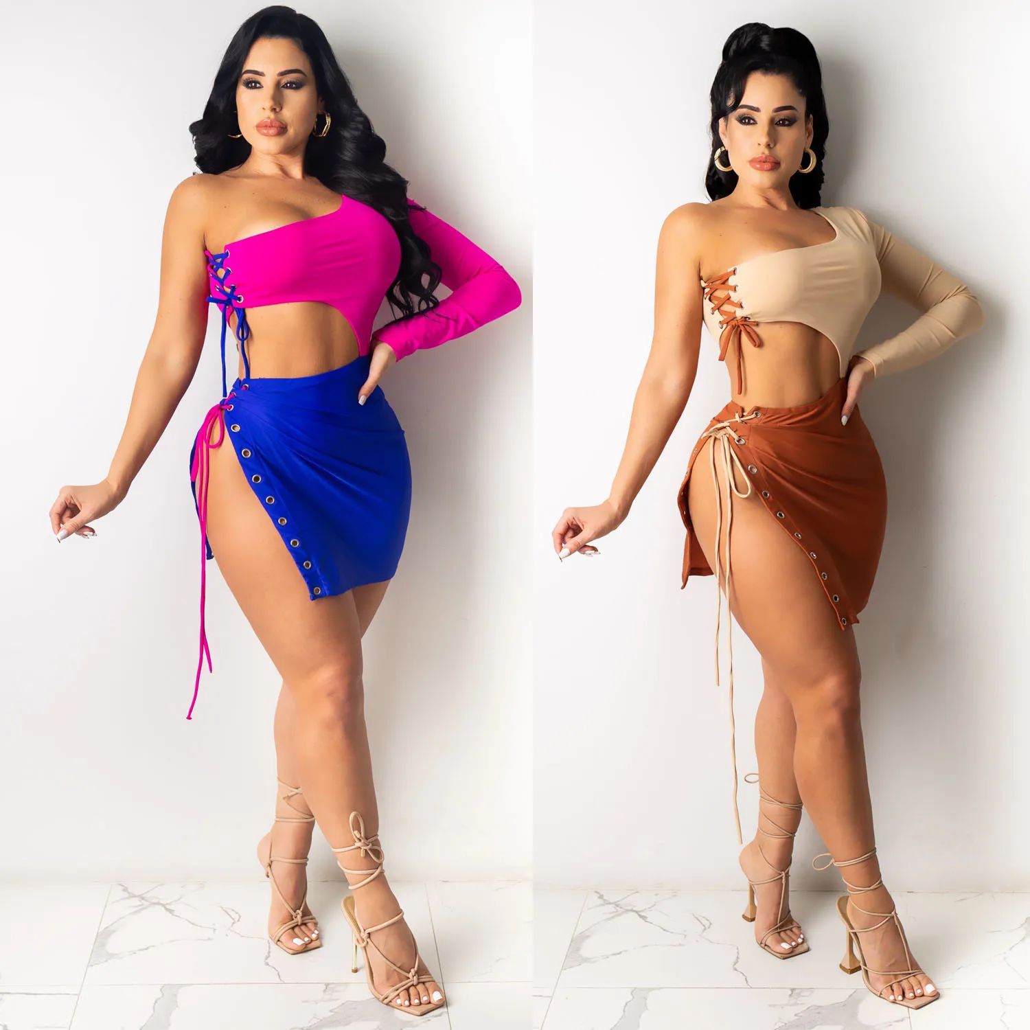 RsCY1318 One-shoulder long sleeve sexy show waist high slit night club women dress exotic dancewear vestidos, Shown
RsCY1318 One-shoulder long sleeve sexy show waist high slit night club women dress exotic dancewear vestidos, Shown