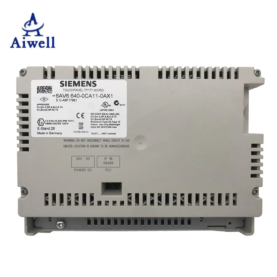 6av6 640-0ca11-0ax1 siemens simatic hmi 6av6 touch panel tp177